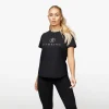 Tops & T-Shirts<Gym King Pro Logo Tee Black/Rose Gold