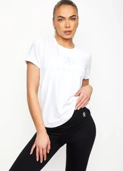 Tops & T-Shirts<Gym King Pro Logo Tee White