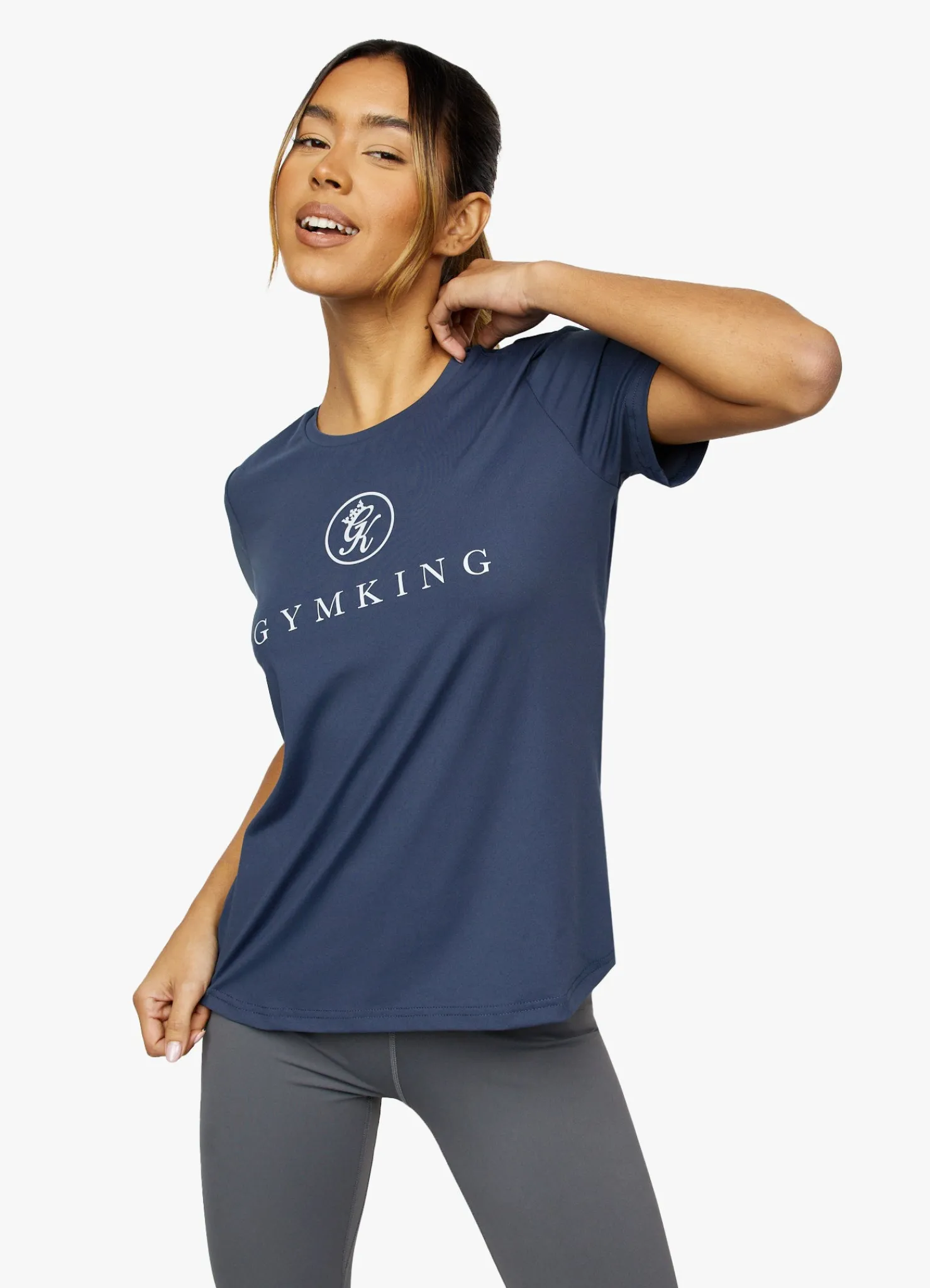 Tops & T-Shirts<Gym King Pro Tee Indigo Blue