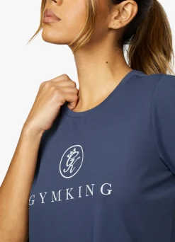Tops & T-Shirts<Gym King Pro Tee Indigo Blue