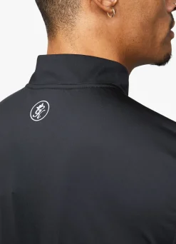 Gymwear<Gym King React 1/4 Zip Black/Fossil Grey