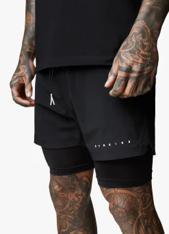 Shorts<Gym King Rebellion 5" Short Black