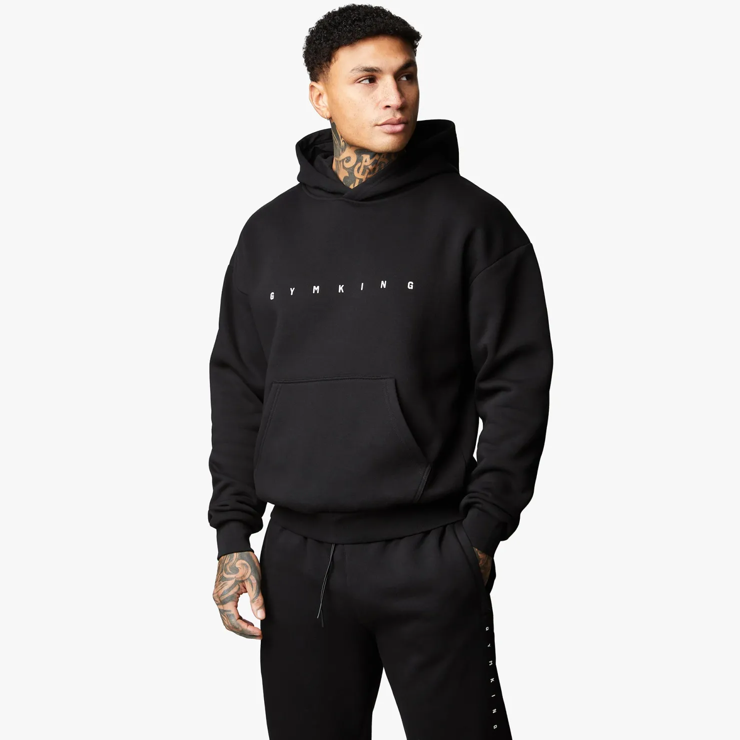 Sweatshirts & Hoodies<Gym King Rebellion Fleece Hood Black
