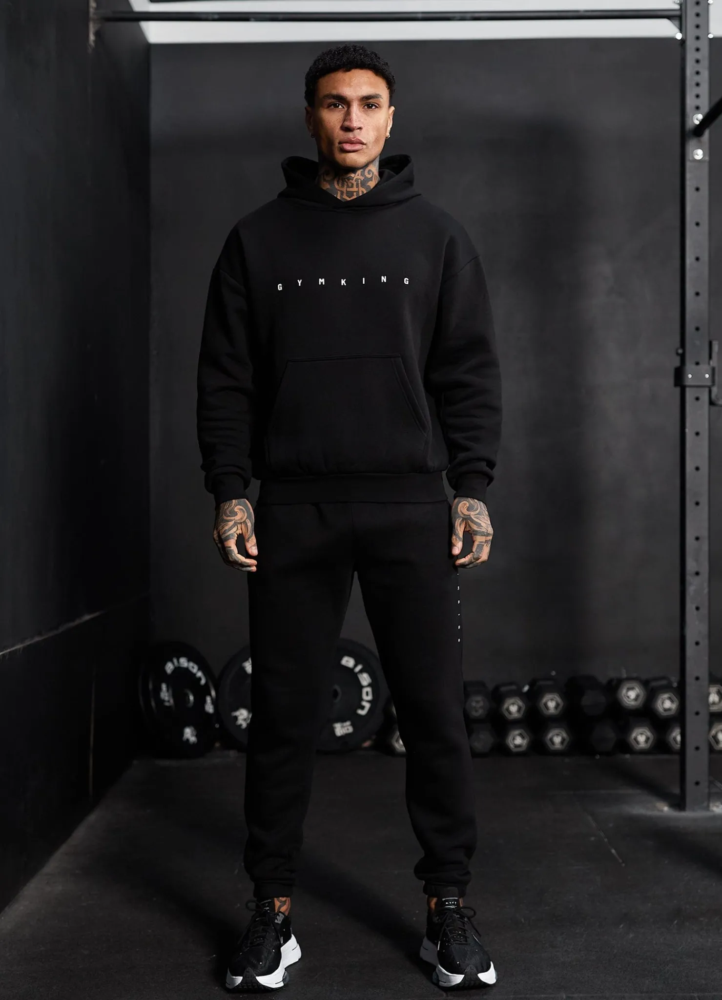 Sweatshirts & Hoodies<Gym King Rebellion Fleece Hood Black