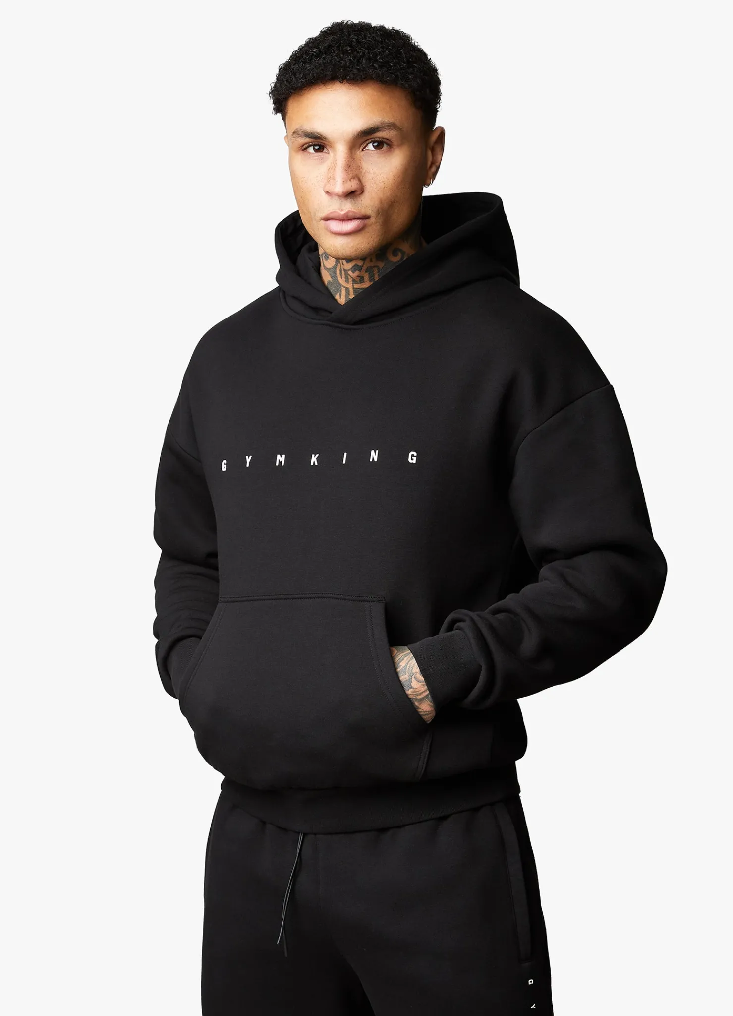 Sweatshirts & Hoodies<Gym King Rebellion Fleece Hood Black