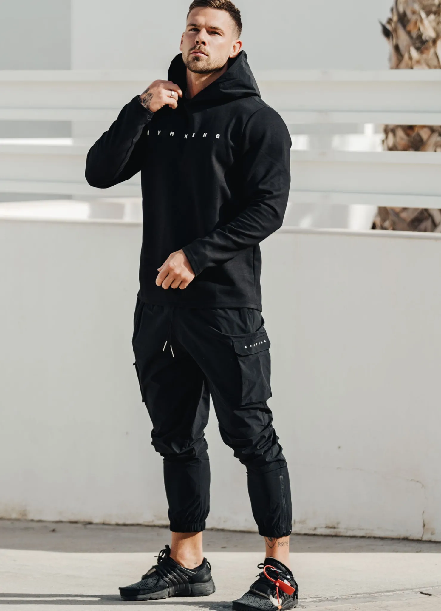 Sweatshirts & Hoodies<Gym King Rebellion Hood Black