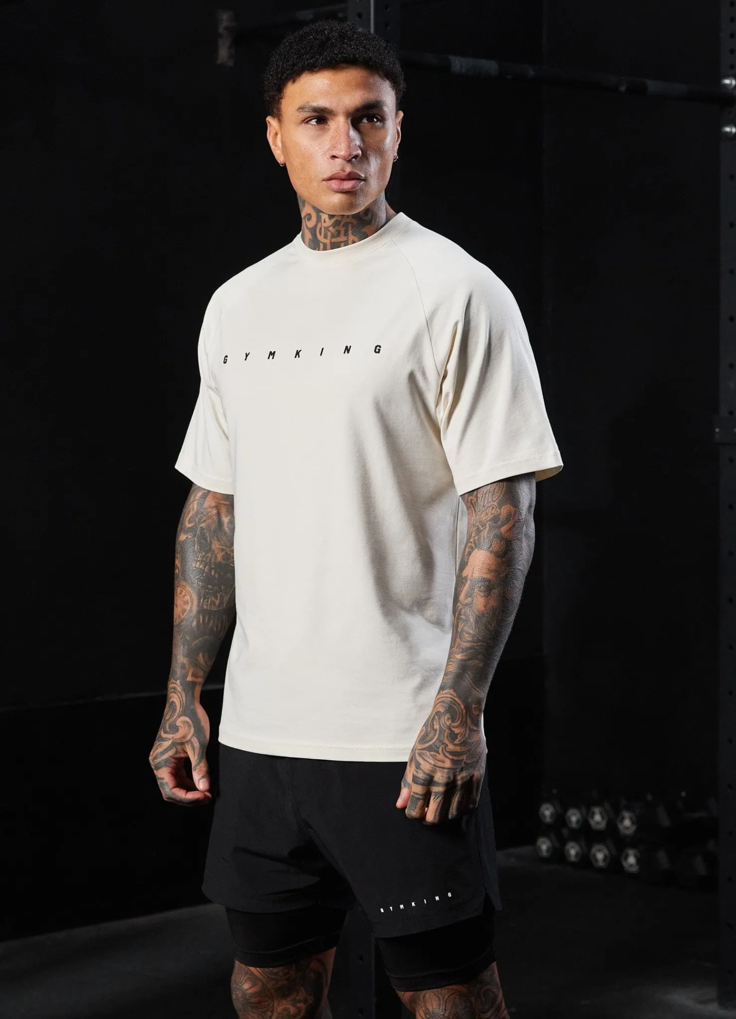 T-Shirts<Gym King Rebellion Tee Antique White