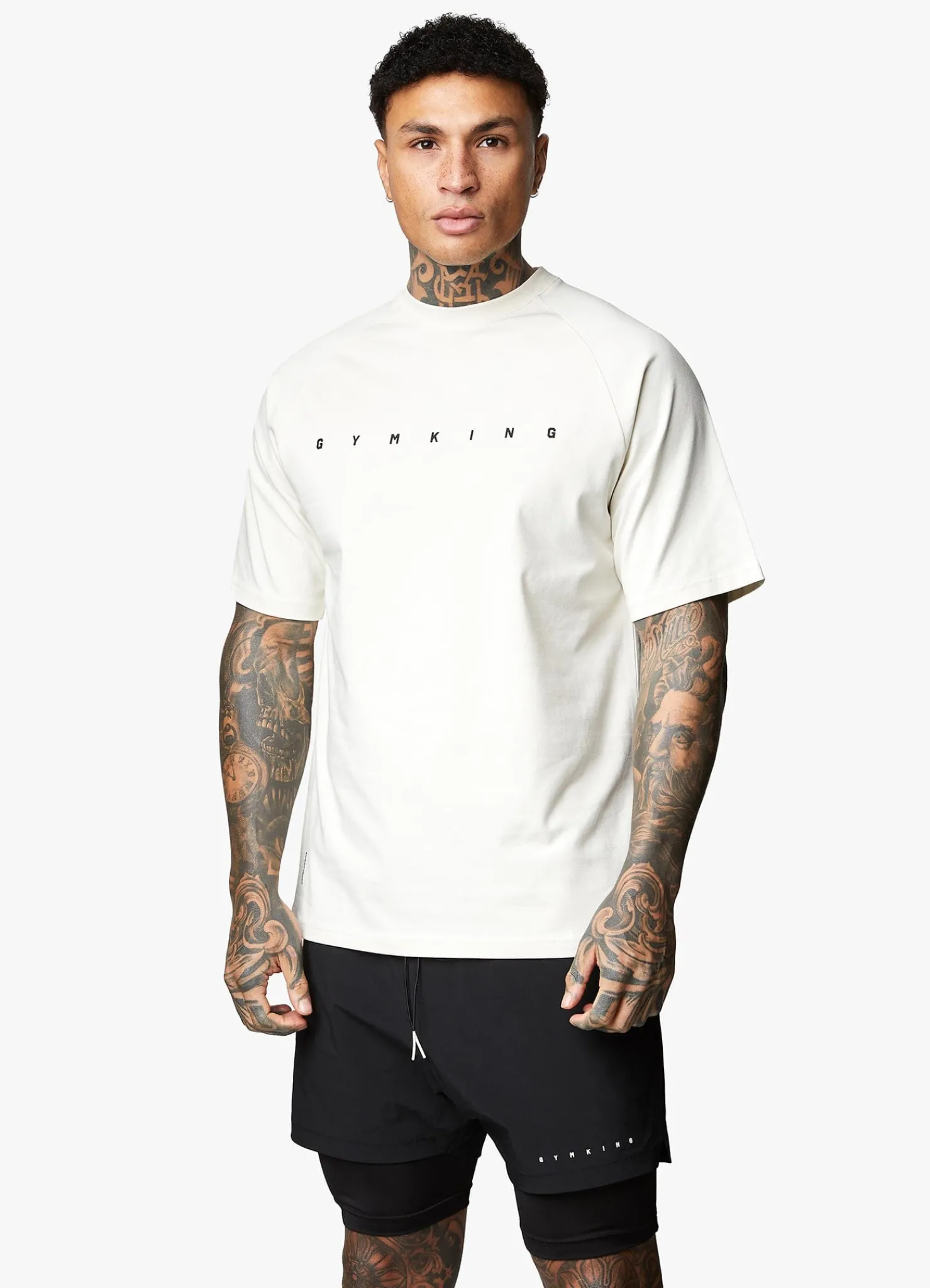 T-Shirts<Gym King Rebellion Tee Antique White