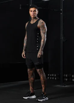 Vests<Gym King Rebellion Vest Black