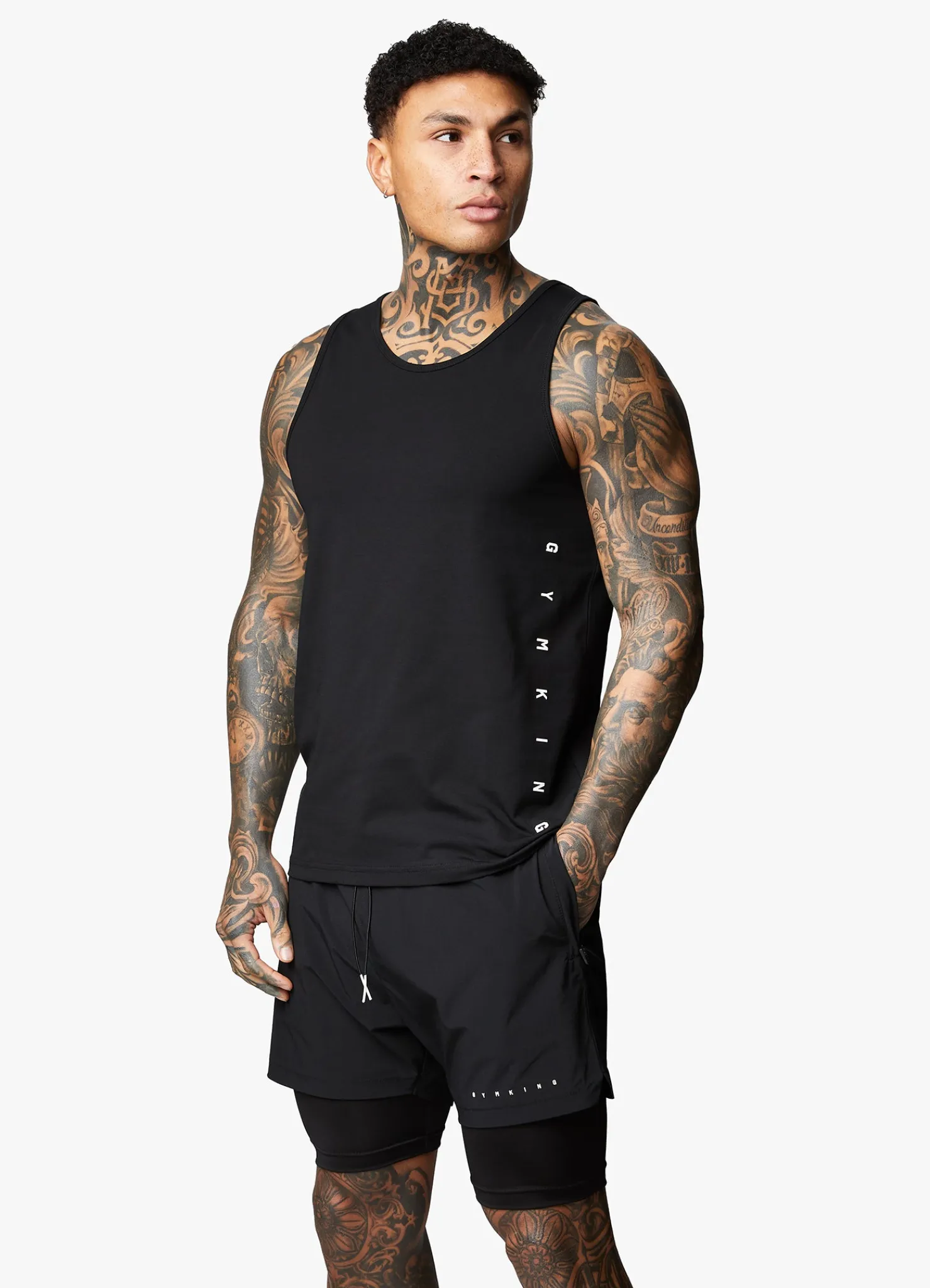 Vests<Gym King Rebellion Vest Black