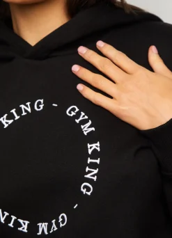 Hoodies<Gym King Recharge Drop Shoulder Hoodie Black