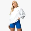 Sweatshirts<Gym King Recharge Oversized Crew White