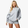 Hoodies<Gym King Recharge Oversized Hood Light Grey Marl