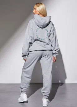 Co-Ords<Gym King Recharge Oversized Hood Light Grey Marl