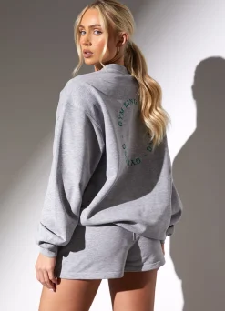 Co-Ords<Gym King Recharge Oversized Crew Light Grey Marl
