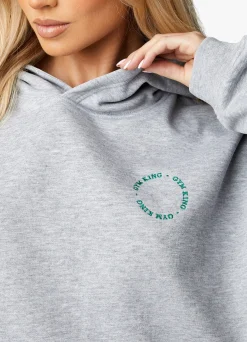 Co-Ords<Gym King Recharge Oversized Hood Light Grey Marl