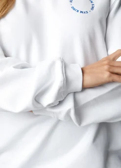 Sweatshirts<Gym King Recharge Oversized Crew White