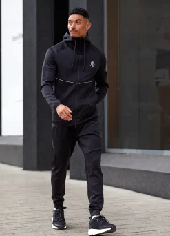 Tracksuit Tops<Gym King Reflect Poly Hood Black/Silver