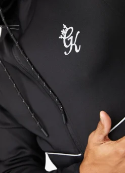 Tracksuit Tops<Gym King Reflect Poly Hood Black/Silver