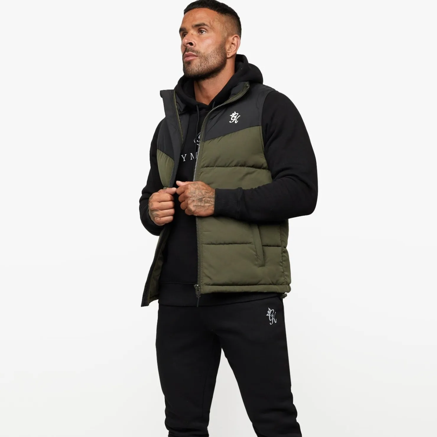 Outerwear<Gym King Resolute Gilet Khaki