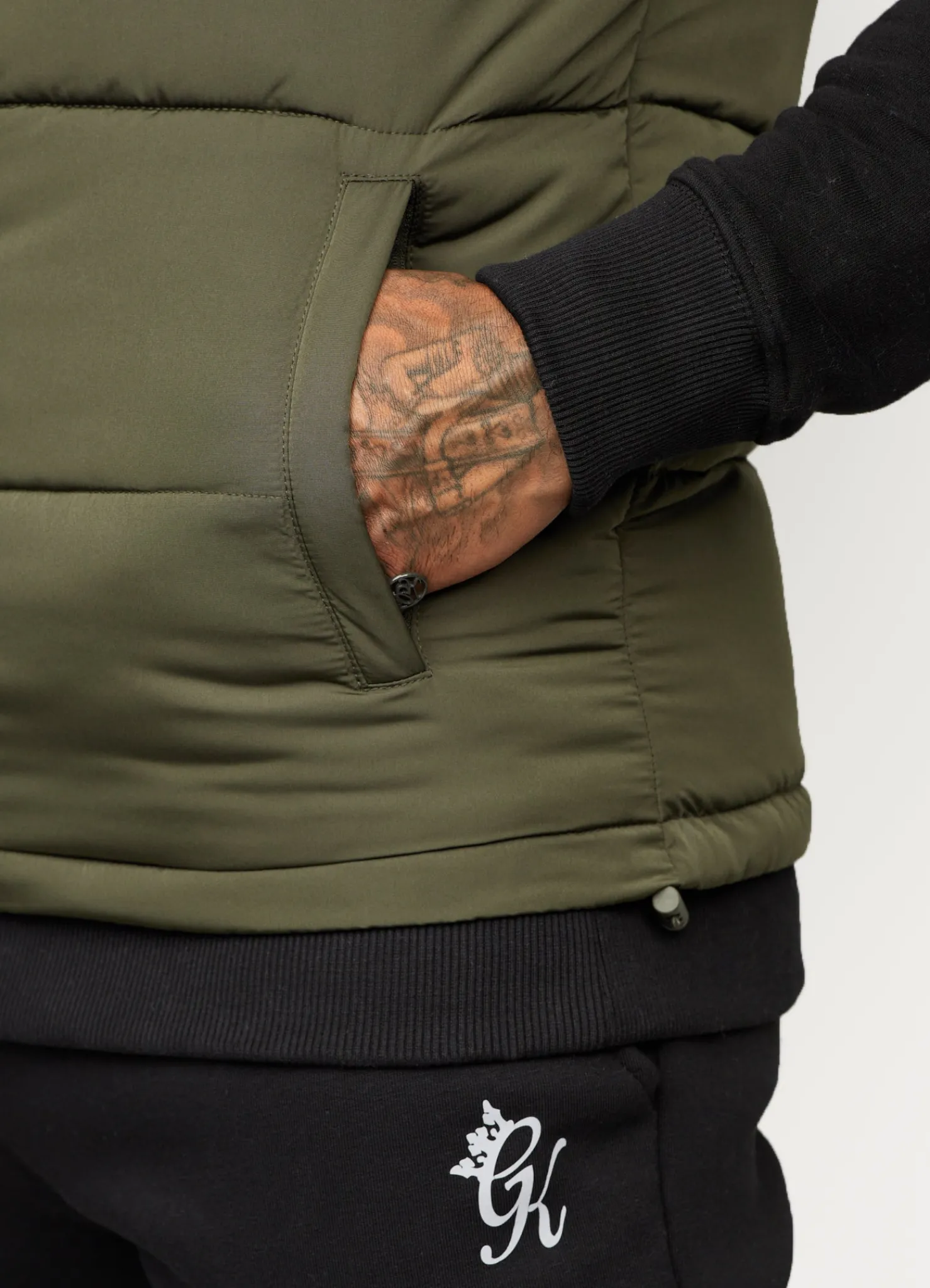 Outerwear<Gym King Resolute Gilet Khaki