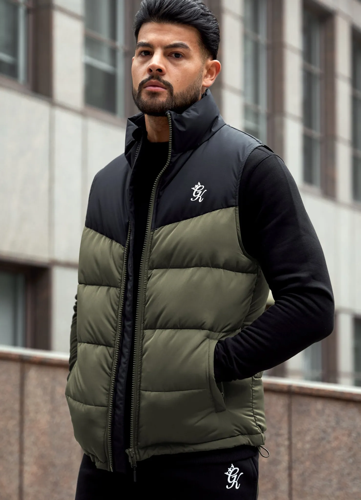 Outerwear<Gym King Resolute Gilet Khaki