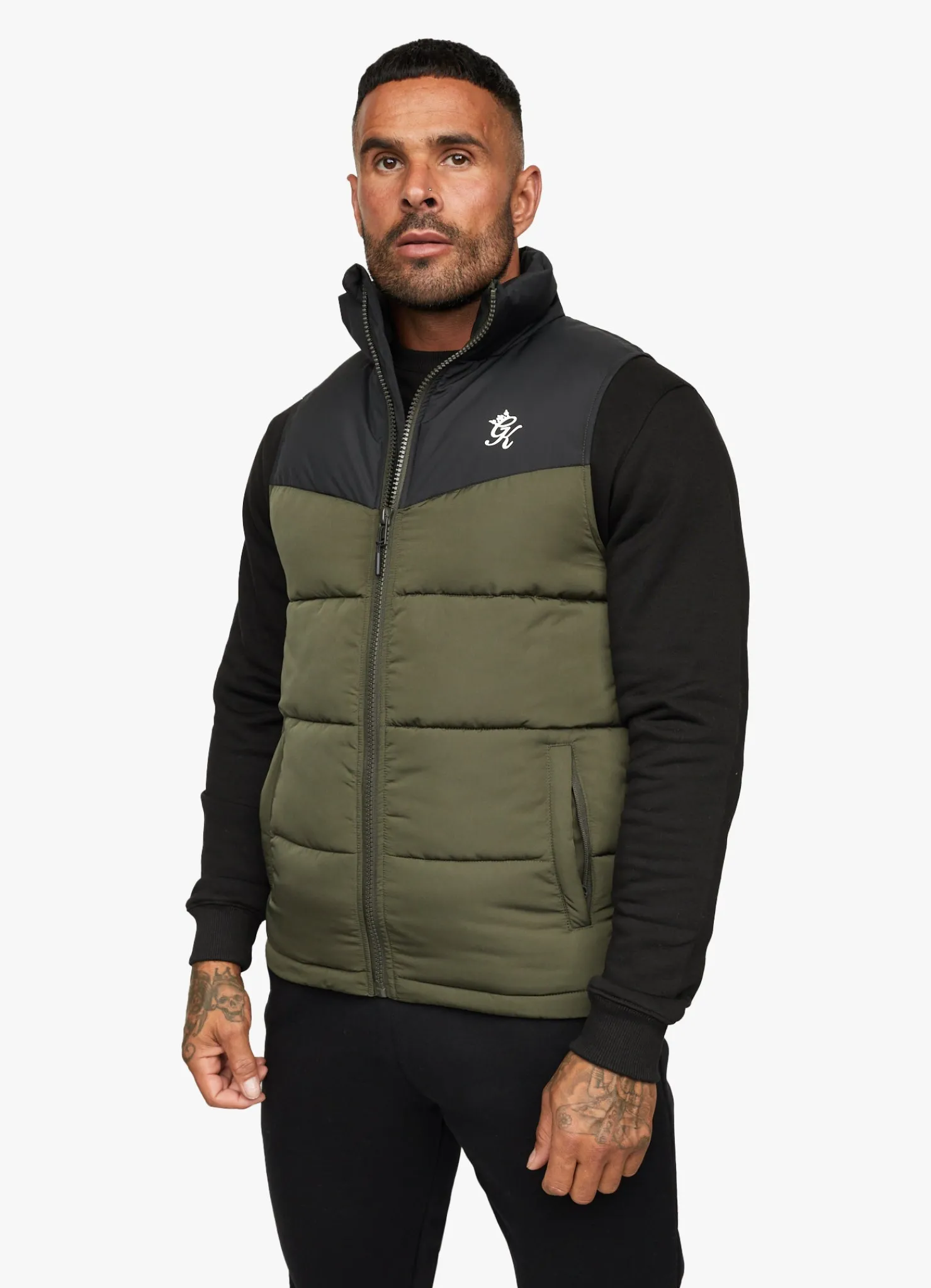 Outerwear<Gym King Resolute Gilet Khaki