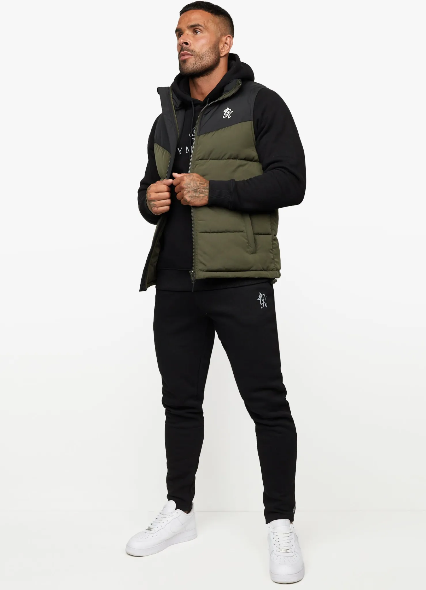Outerwear<Gym King Resolute Gilet Khaki