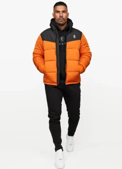 Outerwear<Gym King Resolute Puffer Black/Orange