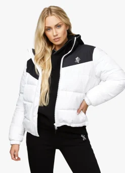 Outerwear<Gym King Resolute Puffer White/Black