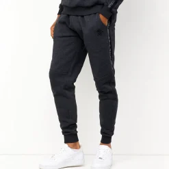 Tracksuit Bottoms<Gym King Results Jacquard Tape Jogger Charcoal Marl