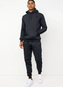 Tracksuit Bottoms<Gym King Results Jacquard Tape Jogger Charcoal Marl