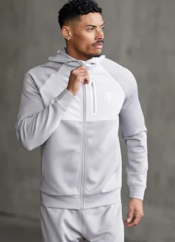 Tracksuit Tops<Gym King Ripstop Panel F/Z Hood Shadow Grey