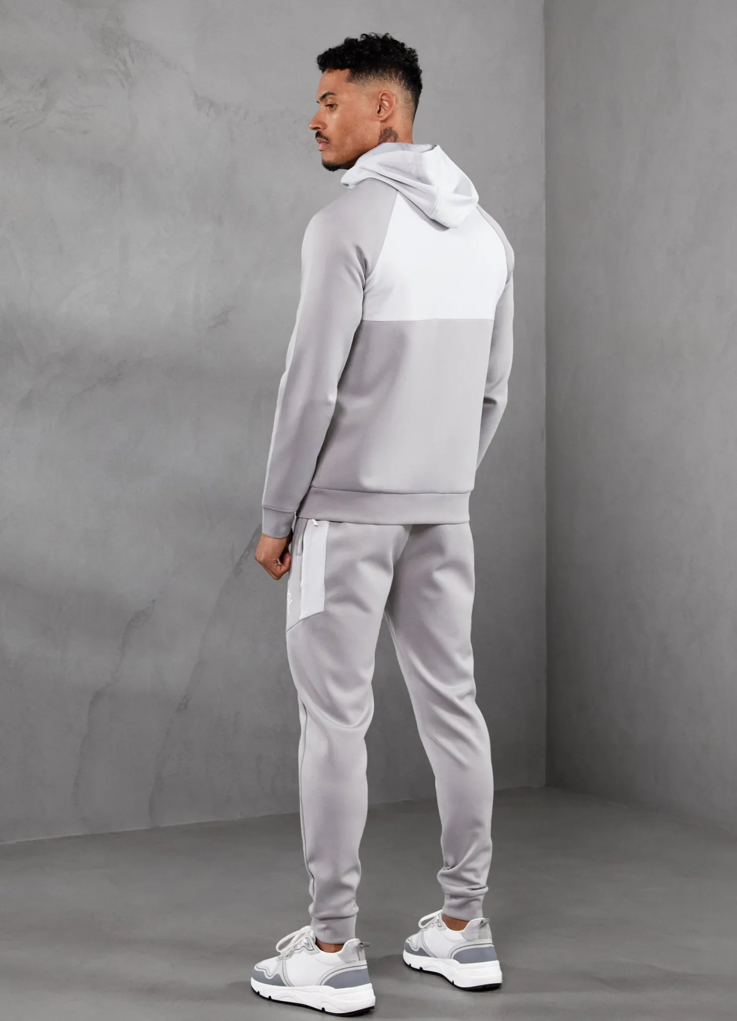 Tracksuit Tops<Gym King Ripstop Panel F/Z Hood Shadow Grey