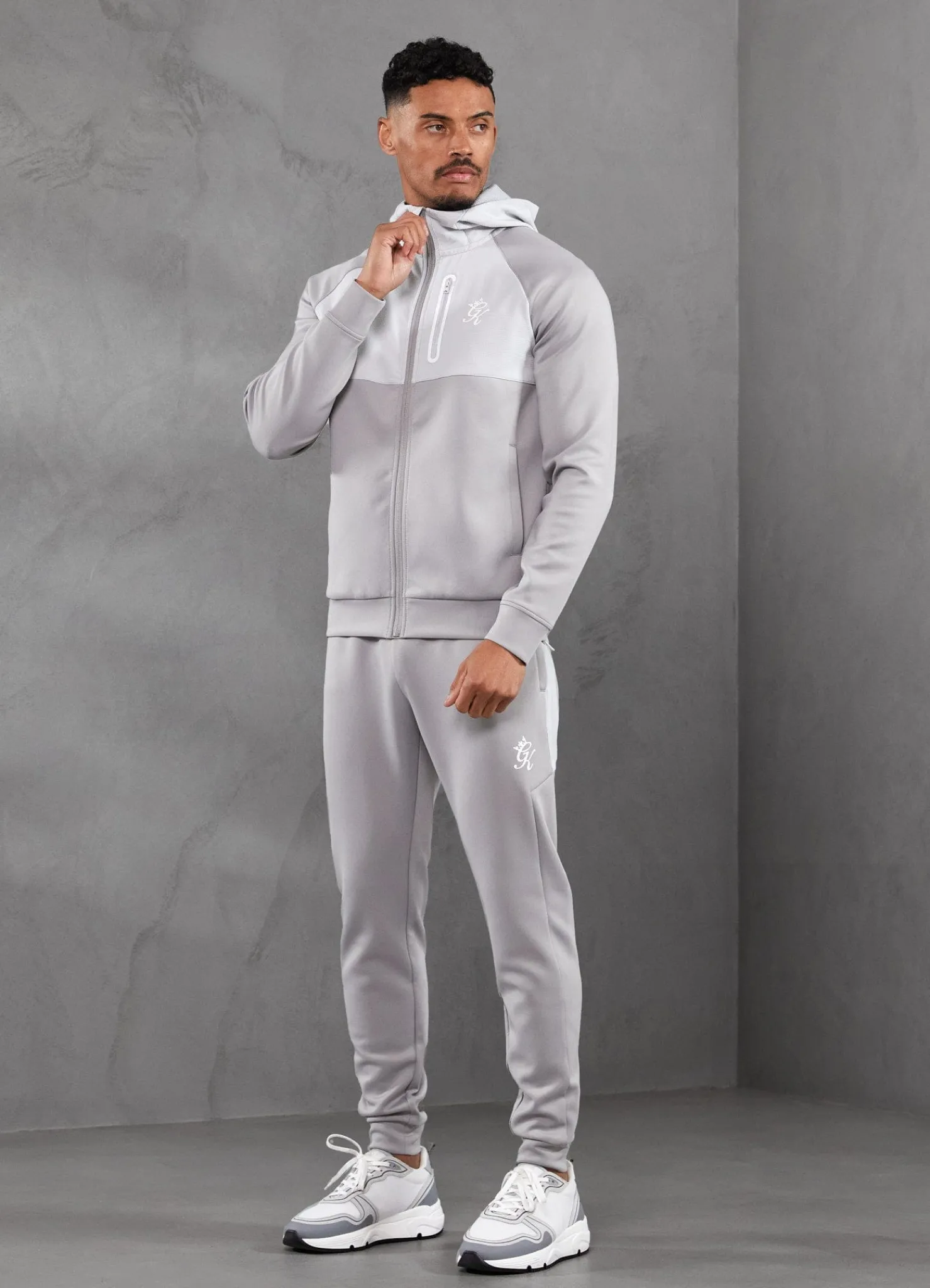 Tracksuit Bottoms<Gym King Ripstop Panel Tracksuit Bottom Shadow Grey
