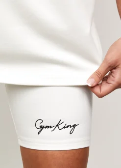 Shorts<Gym King Script Cycle Short Off-White