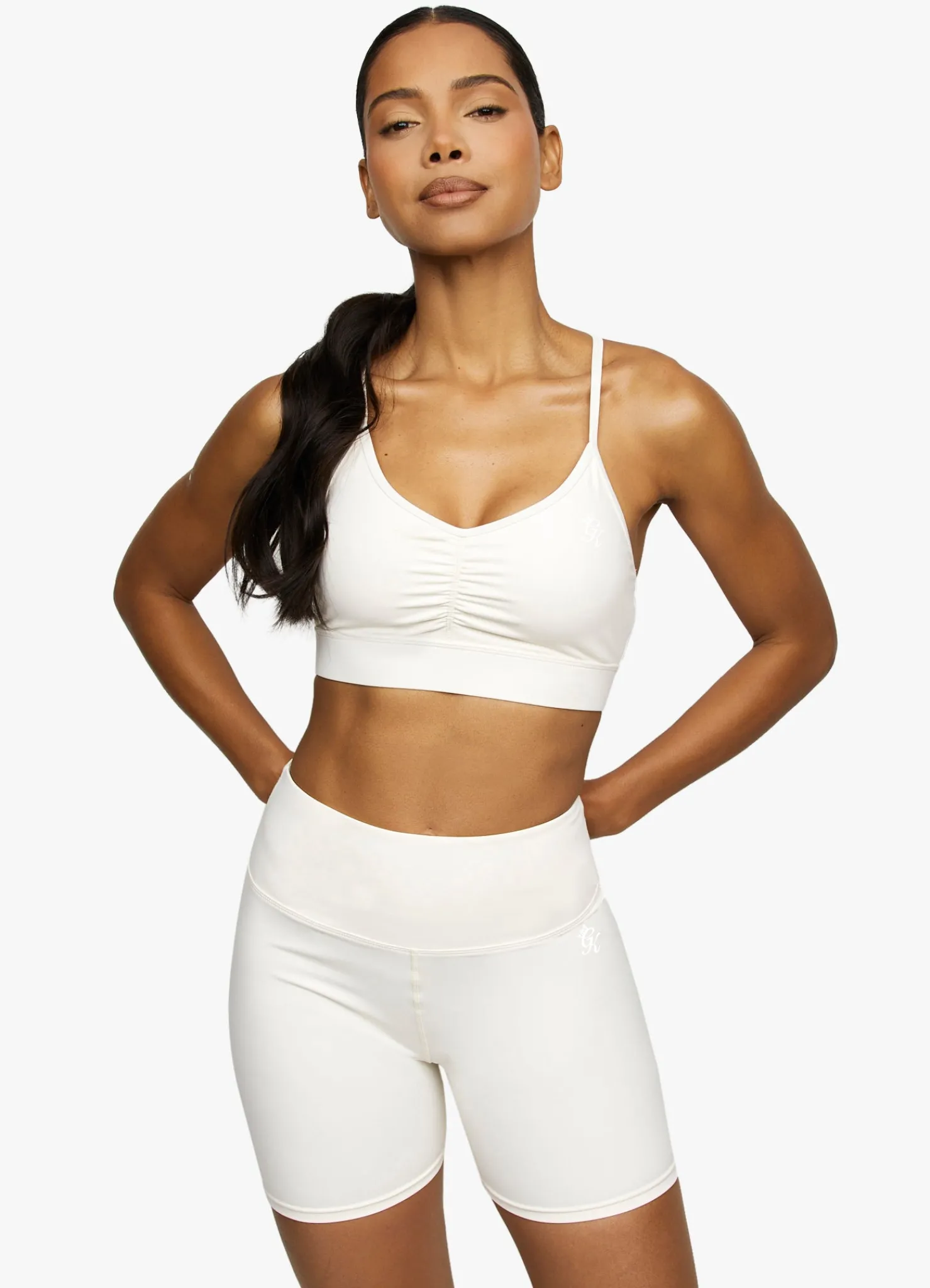 Sports Bras<Gym King Scrunch Sports Bra Cream