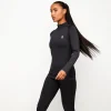 Gymwear<Gym King Seamless Results 1/4 Zip Funnel Black