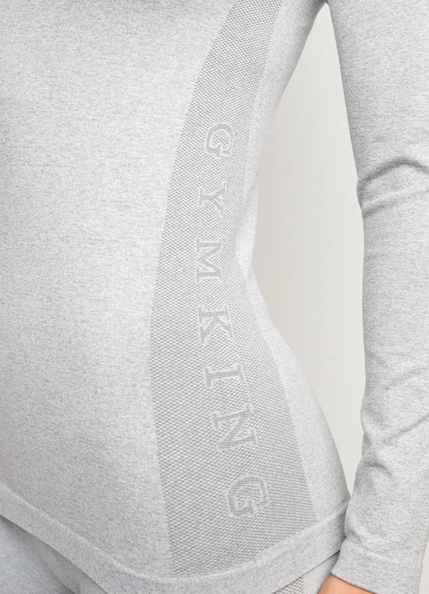 Tops & T-Shirts<Gym King Seamless Results 1/4 Zip Funnel Ice Melange