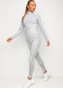 Gymwear<Gym King Seamless Results 1/4 Zip Funnel Ice Melange