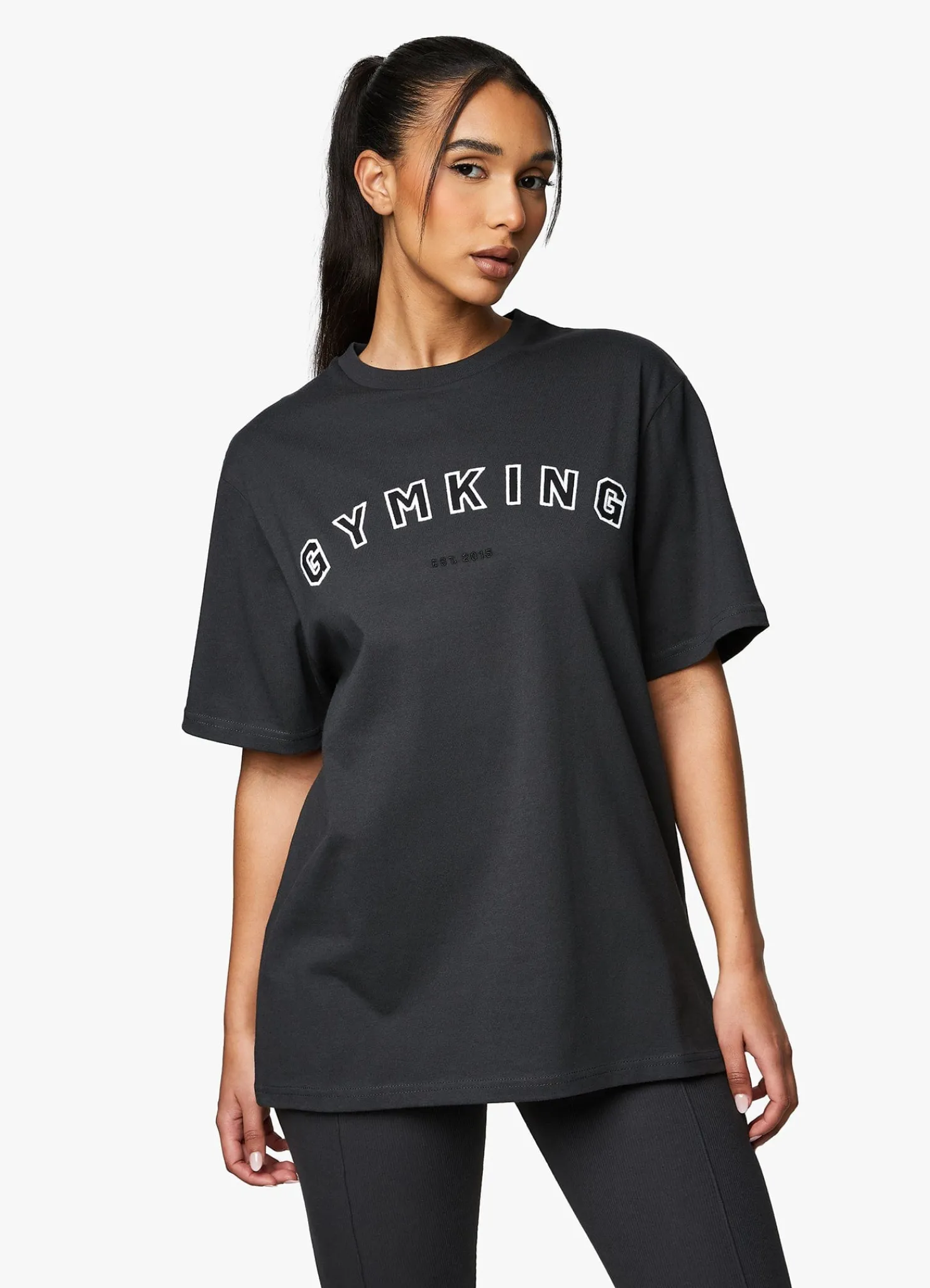 Co-Ords<Gym King Shadow Bf Tee Dark Pewter