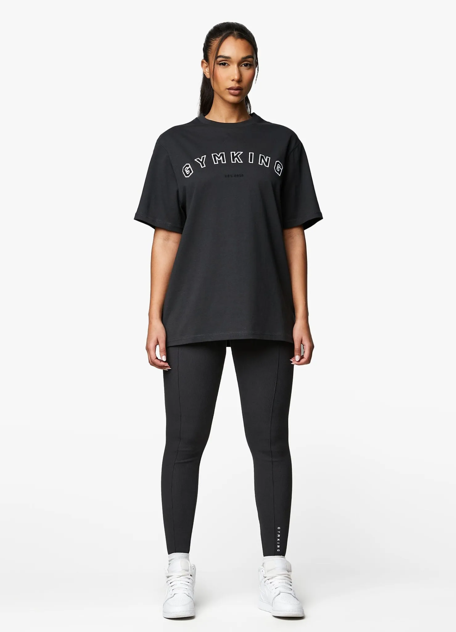 Co-Ords<Gym King Shadow Bf Tee Dark Pewter
