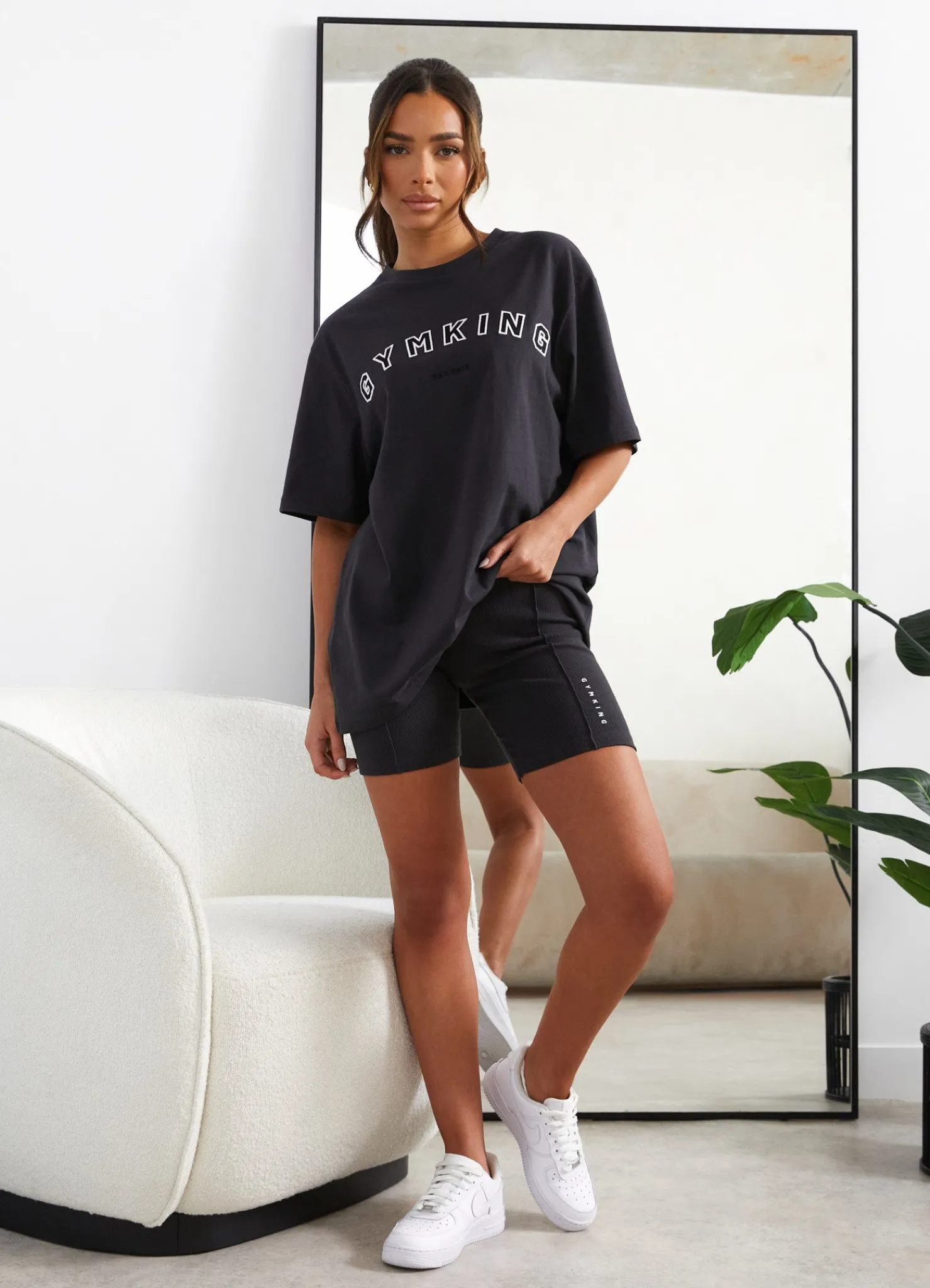 Shorts<Gym King Shadow Raised Seam Cycle Short Dark Pewter