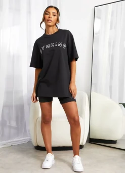 Co-Ords<Gym King Shadow Raised Seam Cycle Short Dark Pewter