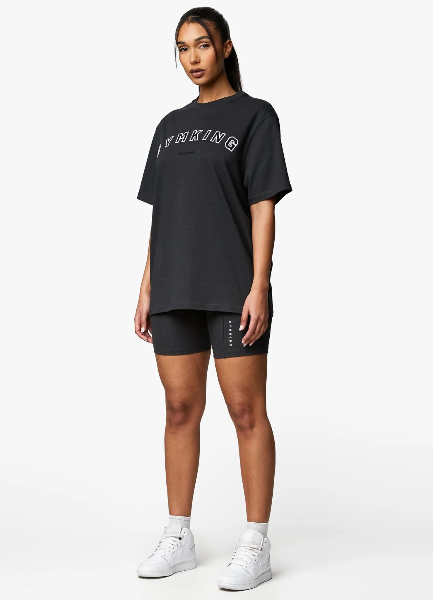 Shorts<Gym King Shadow Raised Seam Cycle Short Dark Pewter