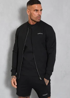 Twin Sets<Gym King Signature Knit Bomber Black