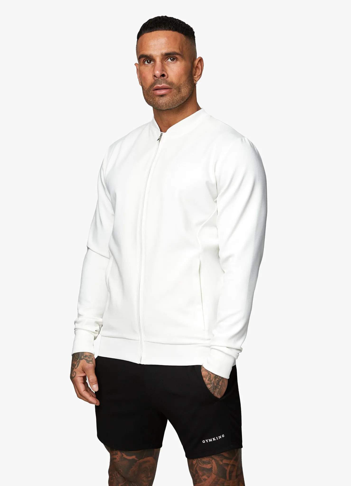 Outerwear<Gym King Signature Knit Bomber Cream