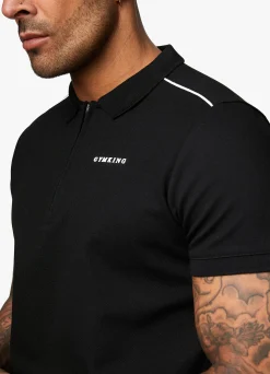 Polo Shirts<Gym King Signature Knit Polo Black