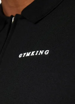 Polo Shirts<Gym King Signature Knit Polo Black