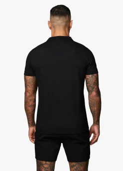 T-Shirts<Gym King Signature Knit Polo Black